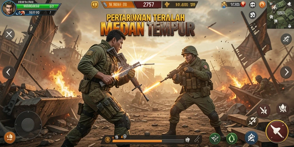 Screenshot gameplay menarik dari 2757 Battle Royale.
