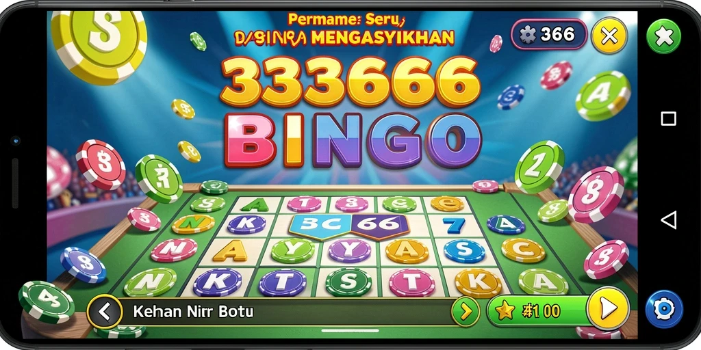 Gameplay Bingo seru dan interaktif di 333666.