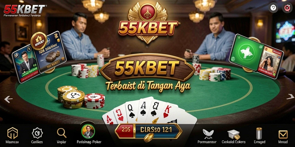 Tampilan gameplay seru 55KBET dengan pemain berinteraksi.