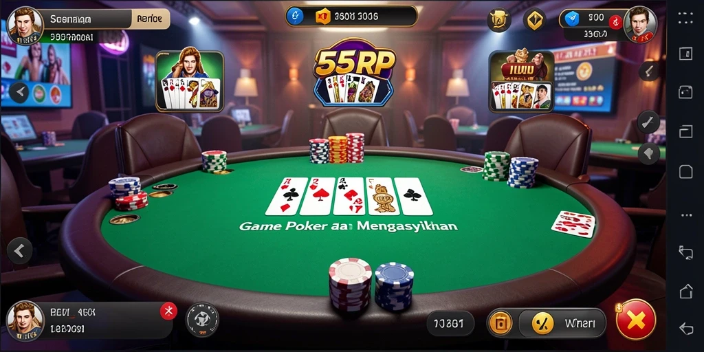 Tampilan gameplay seru dalam 55RP yang memikat.