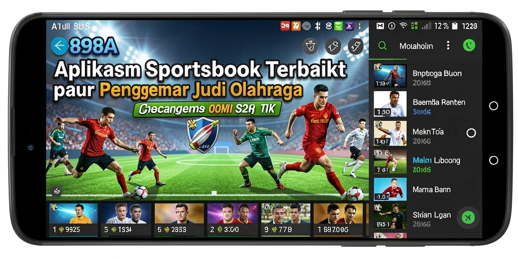 Tampilan screenshot 898A menampilkan fitur taruhan langsung dengan statistik.