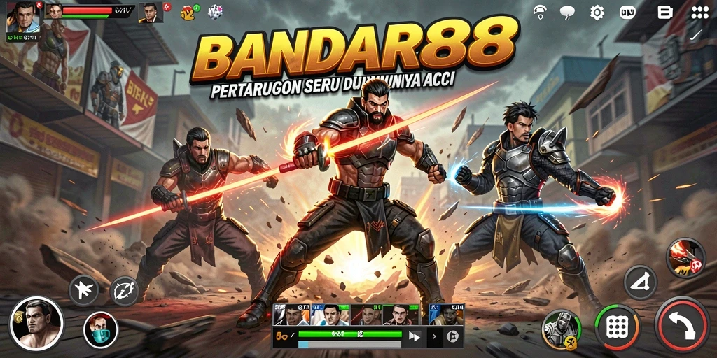 Tampilan pertarungan seru dalam BANDAR88 yang penuh aksi.