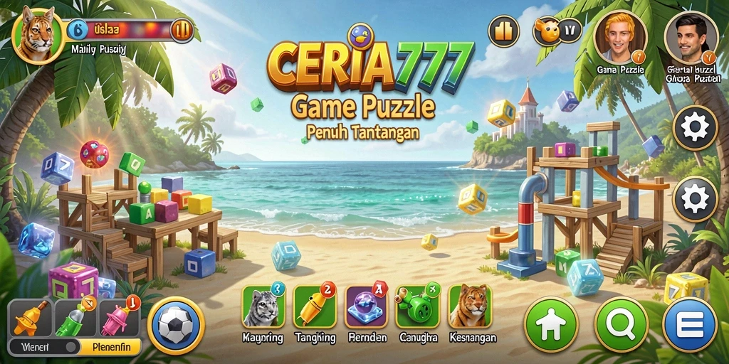 Gambaran gameplay menantang dari CERIA777 yang penuh warna.