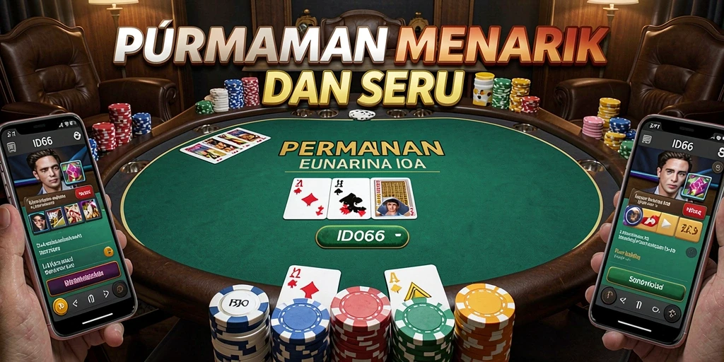 Tampilan menarik dari gameplay Poker di ID66 yang menantang.