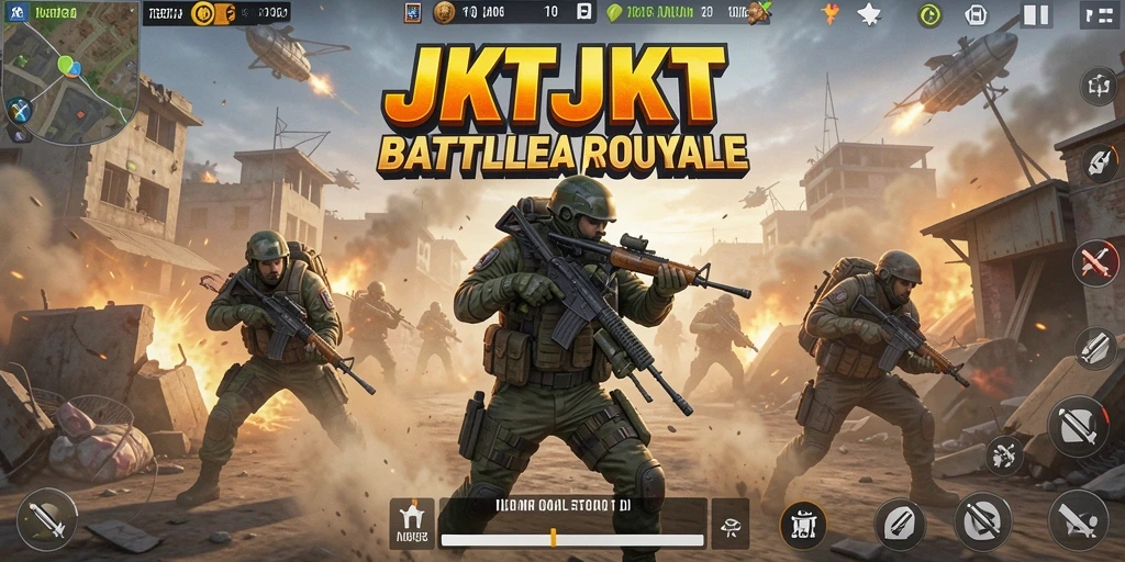 Tampilan gameplay <strong>JKTJKT</strong> yang seru di arena pertempuran.