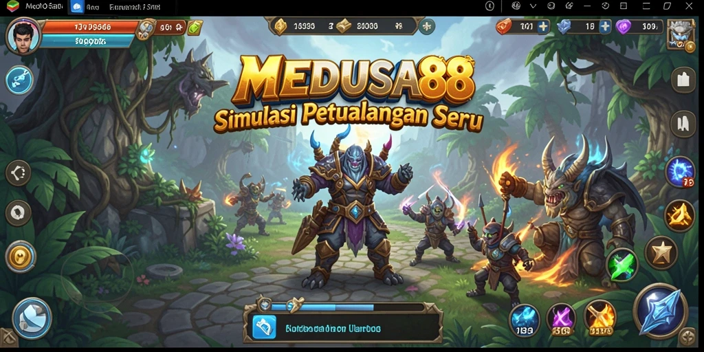 Tampilan gameplay MEDUSA88 yang menarik dan mendetail.