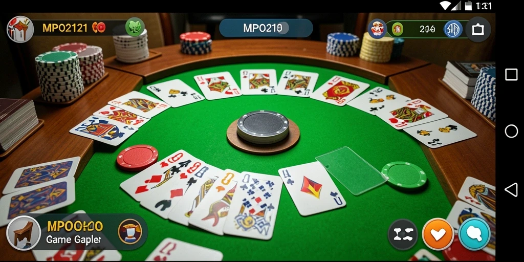 Tampilan gameplay Gaple yang menarik dan interaktif di MPO2121.