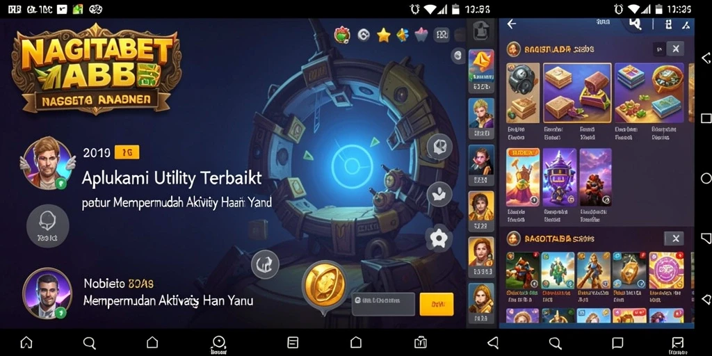 Screenshot utama NAGITABET menunjukkan tampilan fitur pengingat dan laporan pengeluaran.