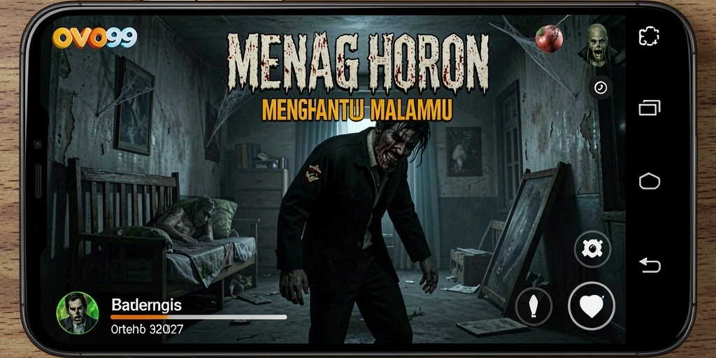 Tampilan gameplay OVO99 yang menakutkan dan penuh ketegangan.