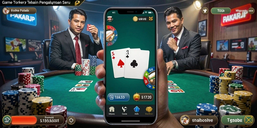 Tampilan gameplay seru di PAKARJP dengan berbagai mode poker