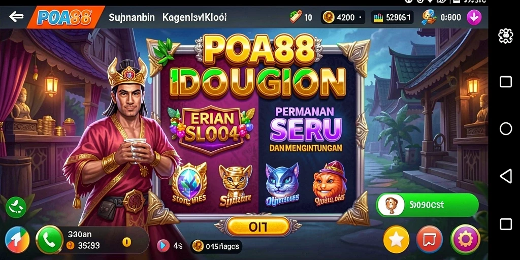 Screenshot POA88 menampilkan gameplay Slot yang seru dan interaktif.