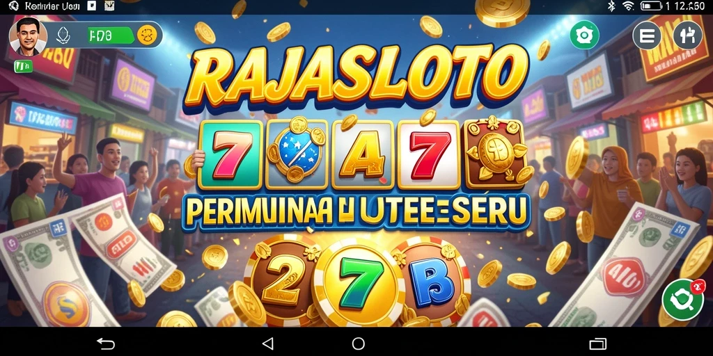 Tampilan gameplay RAJASLOTO dengan fitur lotere yang menarik.
