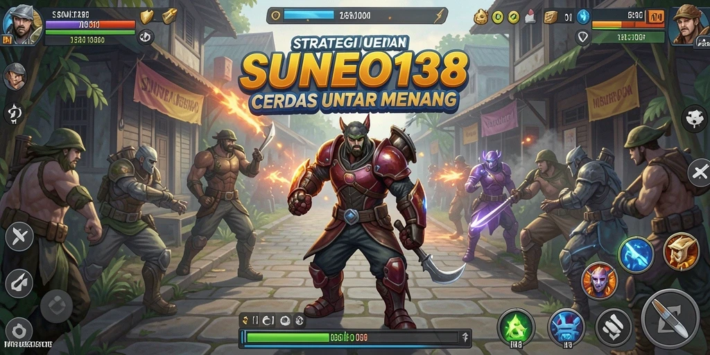 Tangkapan layar utama SUNEO138 menampilkan aksi strategis yang mendebarkan.
