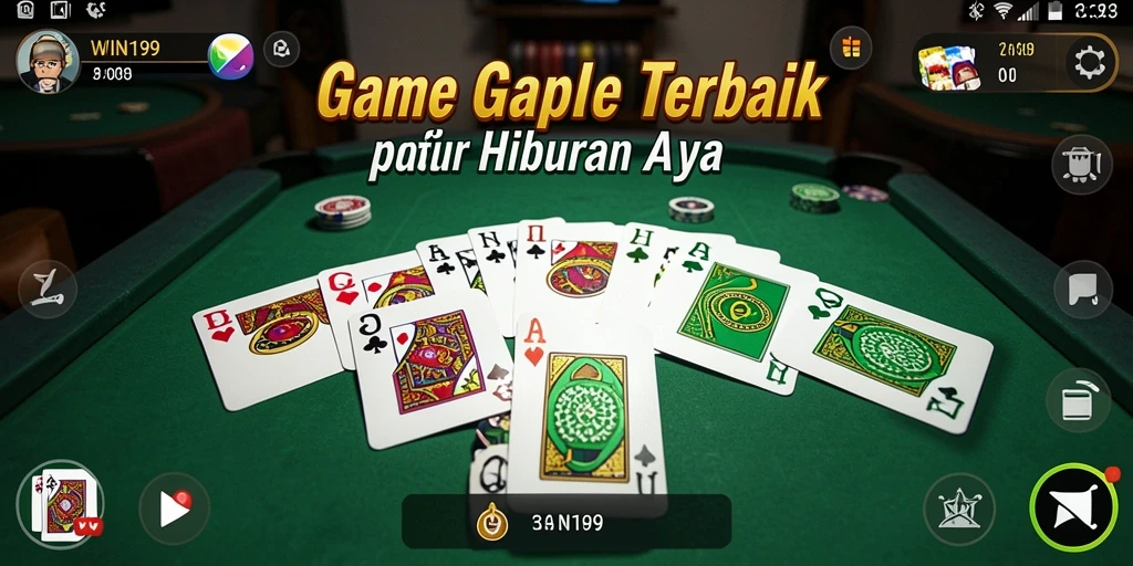 Tampilan screenshot WIN199 menampilkan suasana gameplay Gaple yang seru.